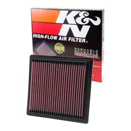 K&N 33-2104 Filtro de Aire de Motor para Honda Civic/CR-V 1994-2004, Rojo Brezo