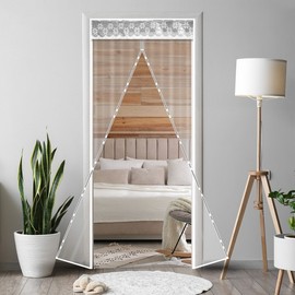 EVA Transparent Magnetic Windproof Curtain for Entryways Entryway 90x210 3ea