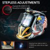 TRQWH Welding Helmet Auto Darkening True Color 1/1/1/2 Clarity Wide