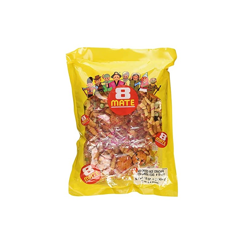 Shirakiku Japanese rice crackers Multi Pack, 16oz Each (Norimaki Mate,