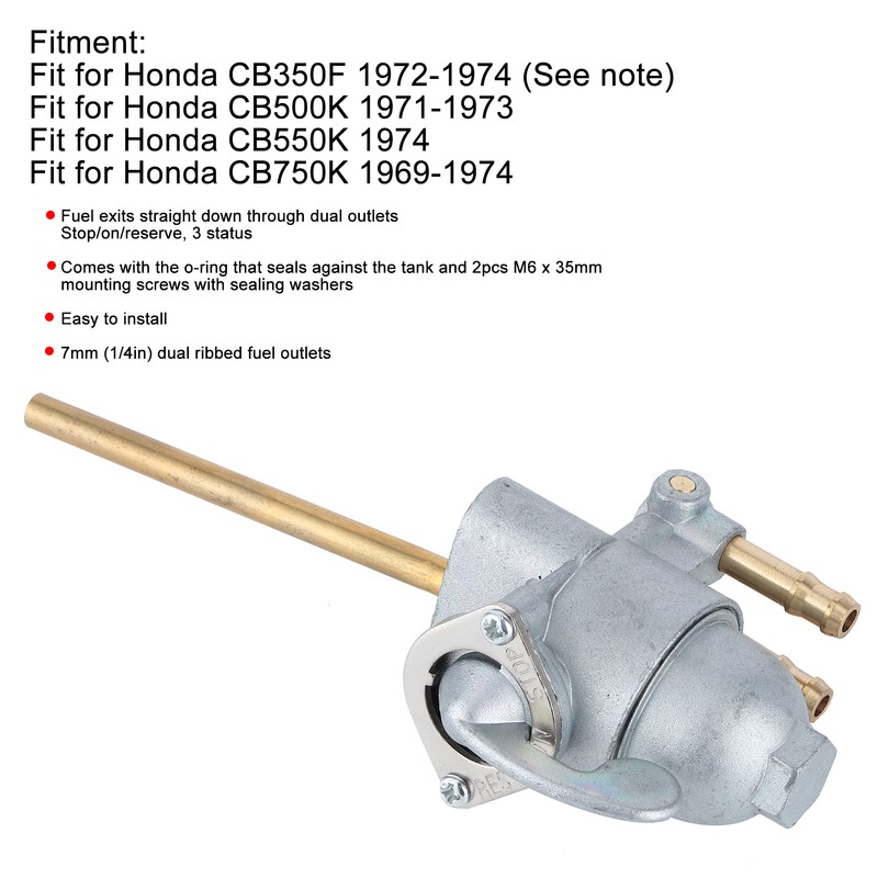 Motorcycle Fuel Petcock On Off Valve 16950‑300‑020 Replacement Fit for