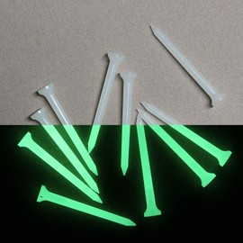R&L Glow Golf Tees for Night Sports - 2 3/4 inch Golf Tees Glow in The Dark (Pack of 10)