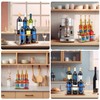 SHILFID Coffee Syrup Organizer Rack,2-Tier Coffee Syrup Stand Holder for
