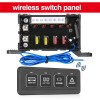 buymoremoreshop For Jeep Wrangler JK 4 Gang Switch Panel Electronic