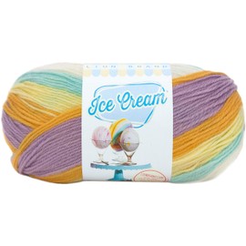 Lion Brand Yarn 923-204 Ice Cream Yarn, Banana Split