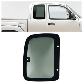 JMTAAT Rear Quarter Window Glass Compatible with 2001-2004 Toyota Tacoma 2 Door Extended Cab Side Door Window Dark Tempered Glass Right Passenger Side