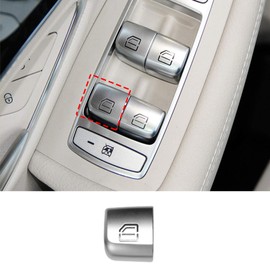 TTCR-II Interior Window Glass Lift Switch Button for Mercedes C Class W205 2015-2021 GLC Class 2016-2022, 1 Pc Rear Left Window Control Power Push Button Cover