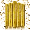 Gold Confetti Cannon Set 12 inch | 5-Pack Party Poppers