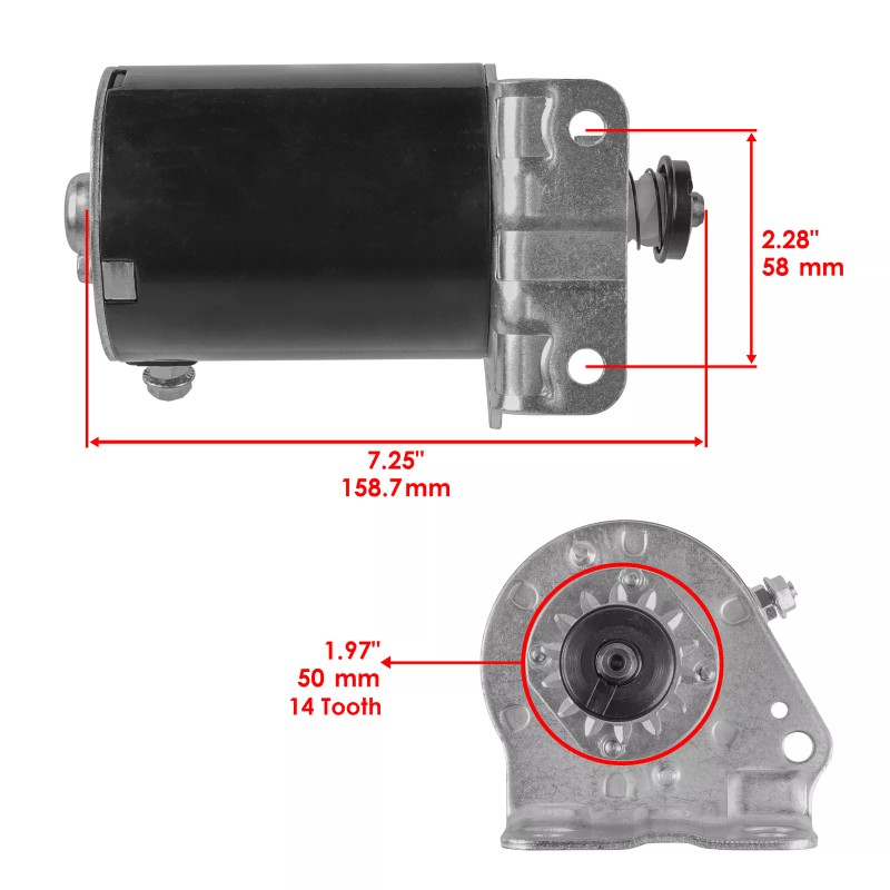 Caltric Starter for John Deere Tractor Lawn LA105 LA115 LA125