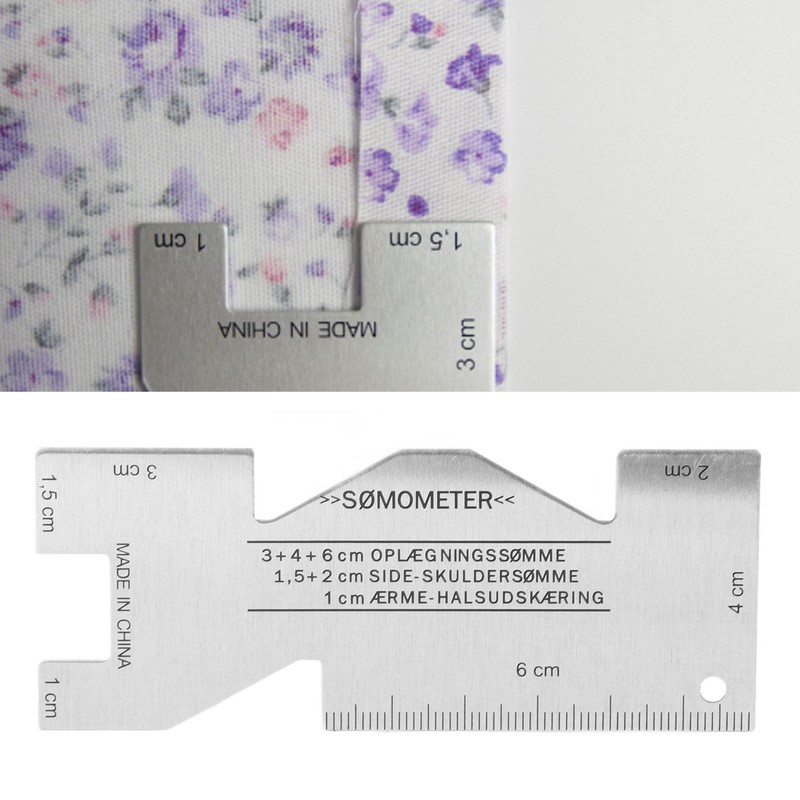 Metal Sewing Ruler Aluminium Alloy Light Flexible Portable Accurate Hand