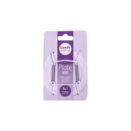 Leeds Display : PW10WL : Wire Plate Hanger No.1 : White : 9-13cm/ 3.5-5 Inch
