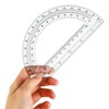 EBOOT 24 Pack Plastic Protractors Math Protractor 180 Degrees 6