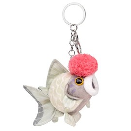 lilizzhoumax Simulation goldfish Plush Toy key chain 11cm/4”, Realistic Stuffed Animal goldfish Plush Toy, Cute goldfish Plush Toy, Super Soft goldfish Home Decoration Animal Toys, Gift for Kids