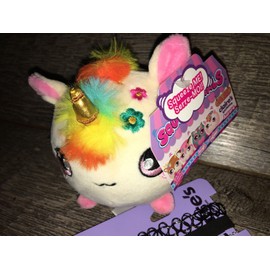 Claire’s Squeezamals Aurora Unicorn Scented Plush Choker Necklace Jewelry Lot