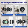 Keyless Entry Door Knob,Smart Knob Unlock by Passcode,Exterior Door Lock