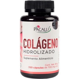 Colágeno Hidrolizado PACALLI | Suplemento Alimenticio, 120 Capsulas con 700 mg