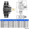 TAILONZ PNEUMATIC SCF-1/2 Air Flow Control Valve with Push-to-Connect Fitting,