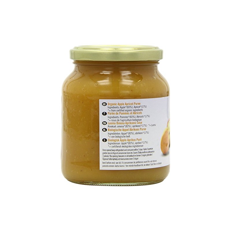 Biona Org Apple Apricot Puree 350g X 6 (Pack of