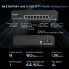 MokerLink 8 Port 2.5 Gigabit PoE Switch with 10G SFP,