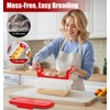 Batter Bowl with Lid, 2-Pack Fish Batter Shaker, Better Breader