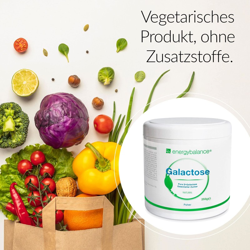 EnergyBalance Pure D-Galactose Powder - Sugar for the Brain -