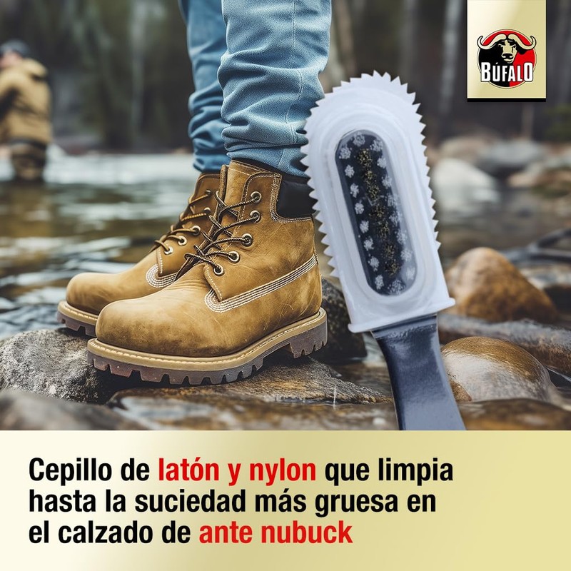 Búfalo Buffalo Suede Brush, colourless