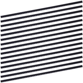 Pndeyo 15pcs Headband Teeth Strips for DIY, Non-Slip Hair Clips with Teeth, Silicone Self-Adhesive Hairbands for Women- Black