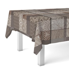 Martina Home Oilcloth Tablecloth Pompe Brown 180x140cm
