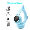Viwind Kids Bluetooth Headphones,Wireless Over-Ear Headphones with Microphone,Cat Ear Headset