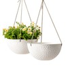 LA JOLIE MUSE 10 Inch Hanging Planters for Indoor Plants,