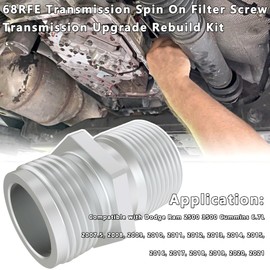 MOEBULB Steel Upgrade 68RFE Transmission Spin On Filter Screw Compatible with Dodge Ram 2500 3500 Cummins 6.7L Engine 2007-2021 Sturdy Tightenable Reusable Screws, Silver