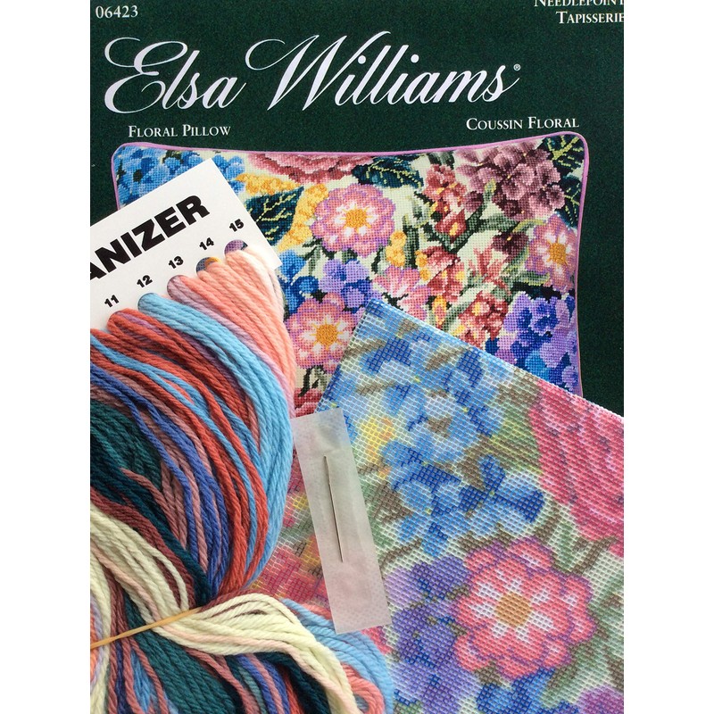 Floral Pillow - Needlepoint Kit