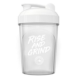 Wodfee Shaker Bottle, 16 oz. Shaker Bottle, BPA Free & Lid Mixing Technology (16 oz, Clear)