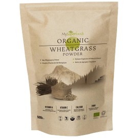 MySuperfoods Organic Wheatgrass Powder 500g, High Chlorophyll Content
