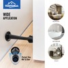 HOMOTEK 4 Pack Heavy Duty Solid Rigid Door Stop with