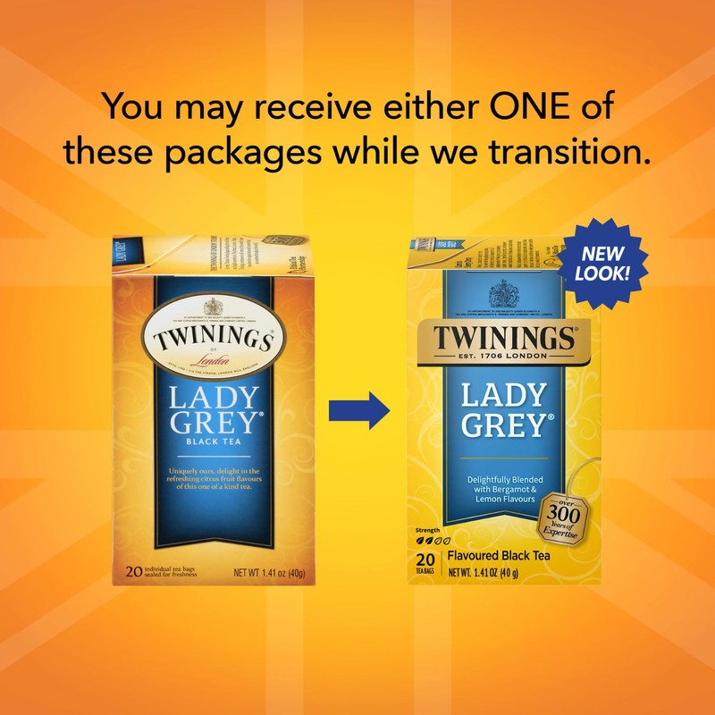 Twinings Lady Grey Tea - A Fresh, Uplifting Black Tea