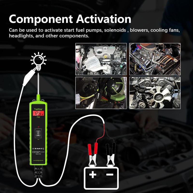 12 Volt Test Light Automotive, Power Circuit Probe Kit, 6V