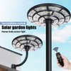 LINEBA 11000W 360° Solar Street Lights Outdoor IP66 Dusk To