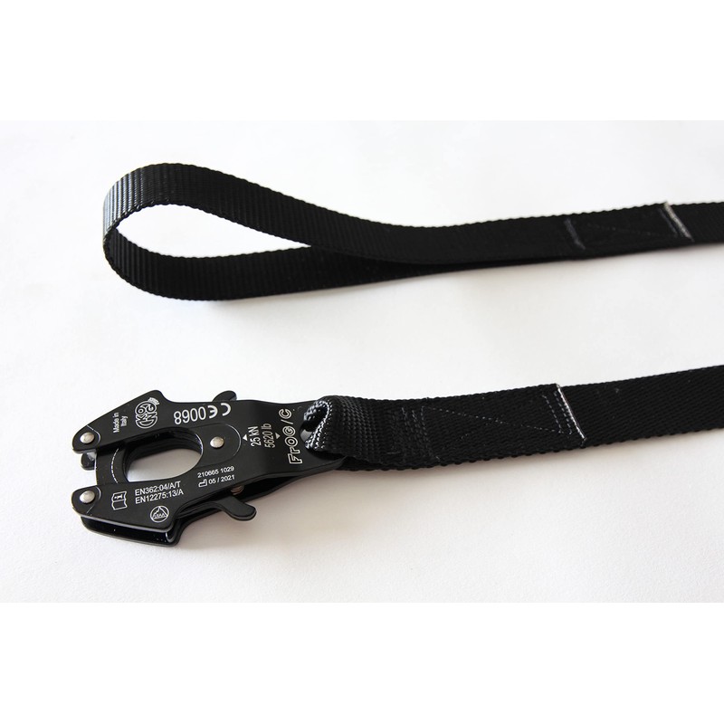 Heavy Duty Tactical Dog Leash with Frog Clip (Black, 6