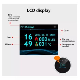 SoonHua Sensor De Gas Natural Detector Alarma Fugas Wifi Propano