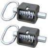 (2 Pack) Trailer Gate Latch,Spring Loaded Latch,5/8" Heavy-Duty Weld-On Spring