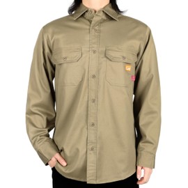 Titicaca FR Shirt Flame Resistant Work Shirt Men's Cotton 7.5oz Khaki Welding Shirt