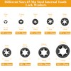 Sutemribor 520 Pieces Internal Tooth Star Lock Washers, M2 M2.5