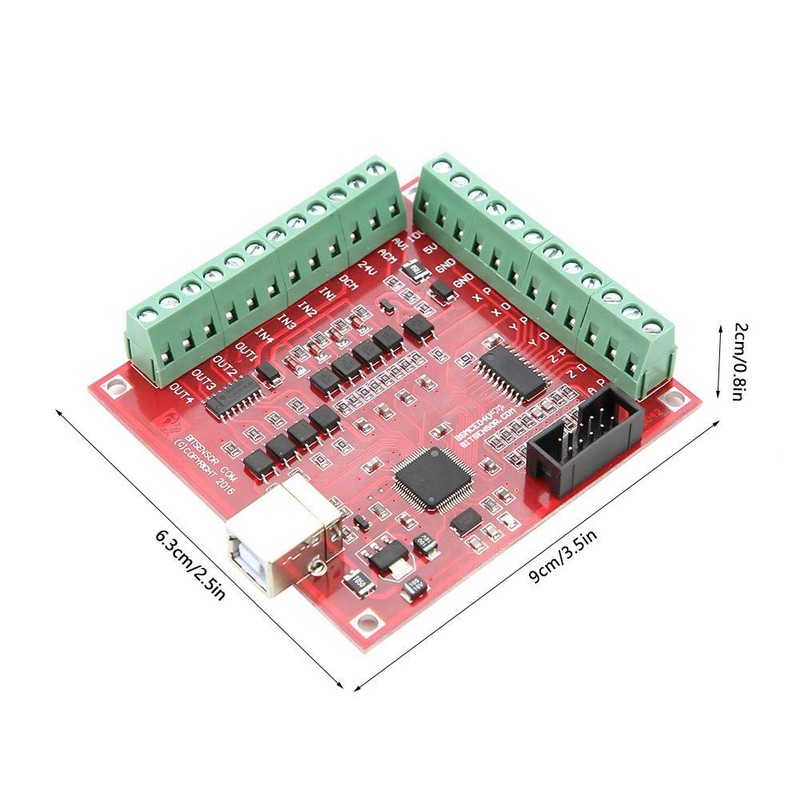USB CNC Controller Card DC 24V MACH3 100Khz Motion Controller