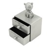 Tooth Box Metal Cute BearShape Storage Case with 2 Drawers