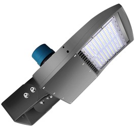 OSTEK LED Shoebox Street Lights 100W LED Parking Lot Pole Lighting with Dusk to Dawn Photocell 14000LM Commercial Area Road Lighting 5000K DLC UL