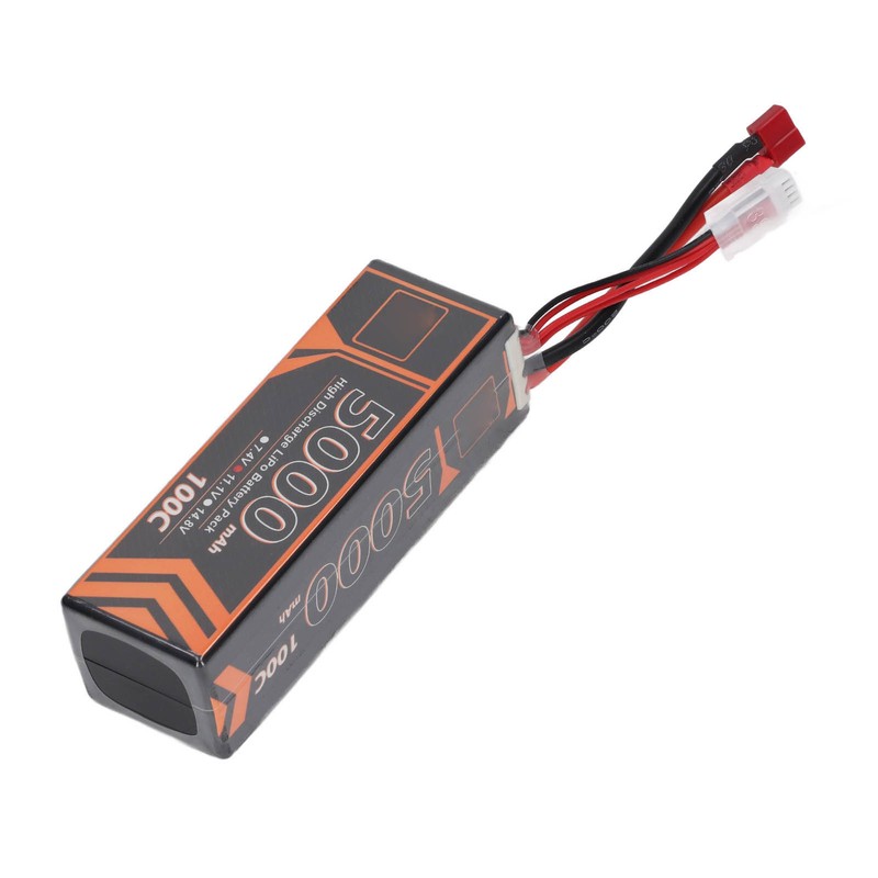11.1V 5000mAh 100C 3S LiPo Battery with T Shaped Red