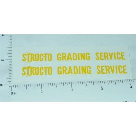 Structo Pair Structo Grading Service Dump Truck Stickers ST-029