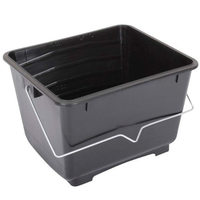 2.5L Mini Black Plastic Scuttle Paint Kettle with Handles &