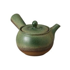 Ale-net Teapot Pot, 6.3 x 5.1 x 3.3 inches (16 x 13 x 8.5 cm), 11.0 fl oz (330 cc), Ash-glazed Egg Shaped Teapot (Refreshing Net), Ceramic (Earth), Tokoname Ware, Made in Japan